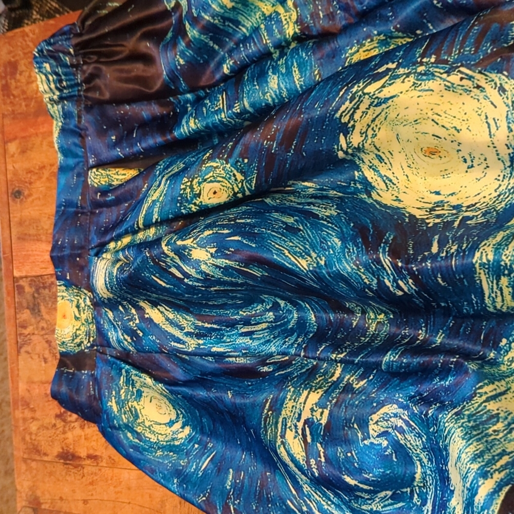 Blue pattern skirt